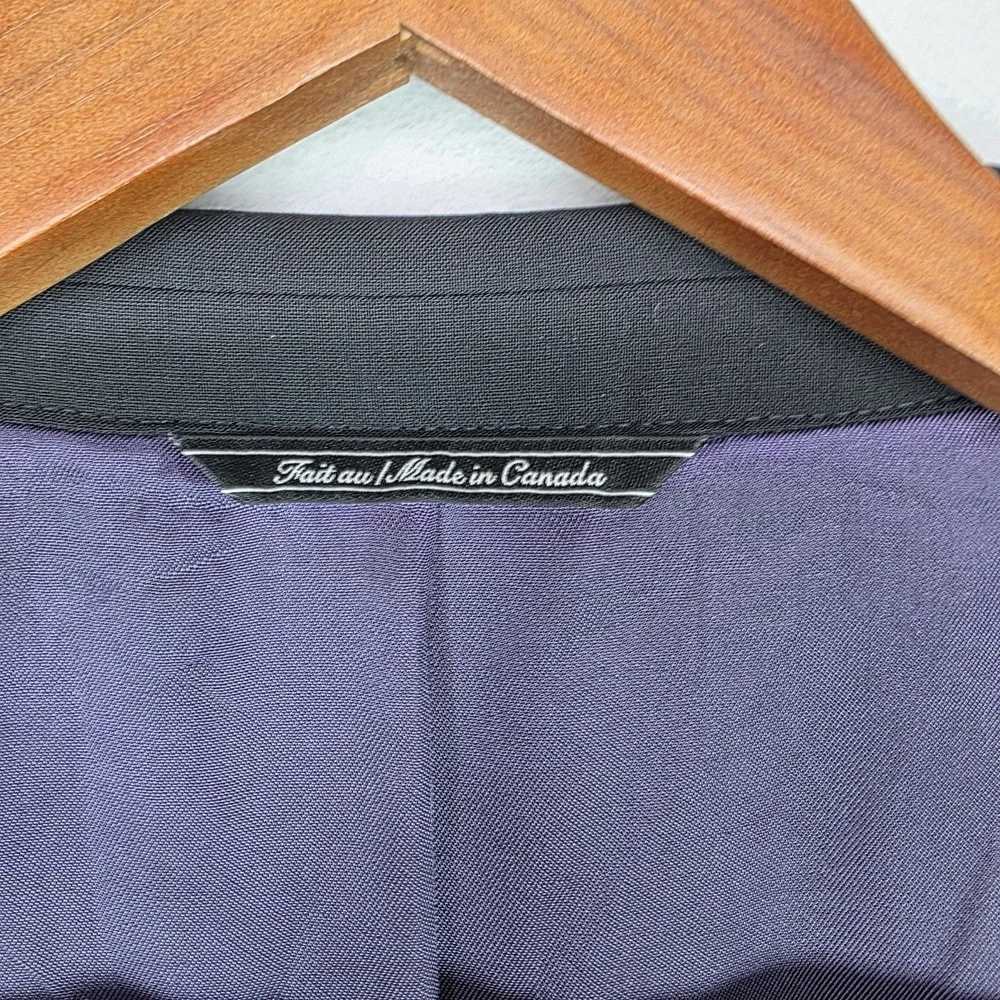 44XL Jack Victor Men's Sport Coat Black 3Sixty5 100% Italian Wool Blazer Jacket
